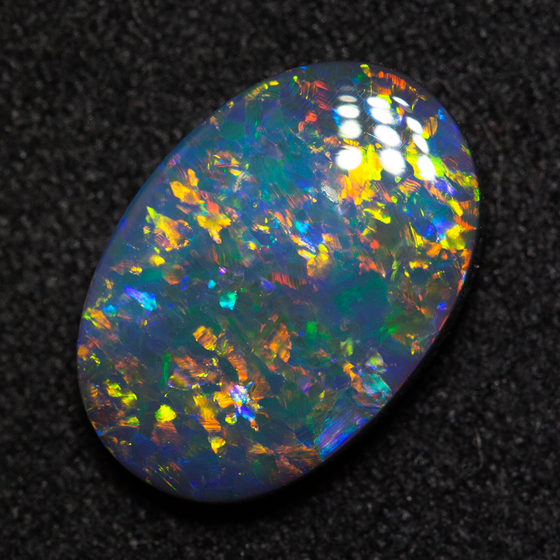 2.30 ct black opal 12.5x8.6x3.1mm