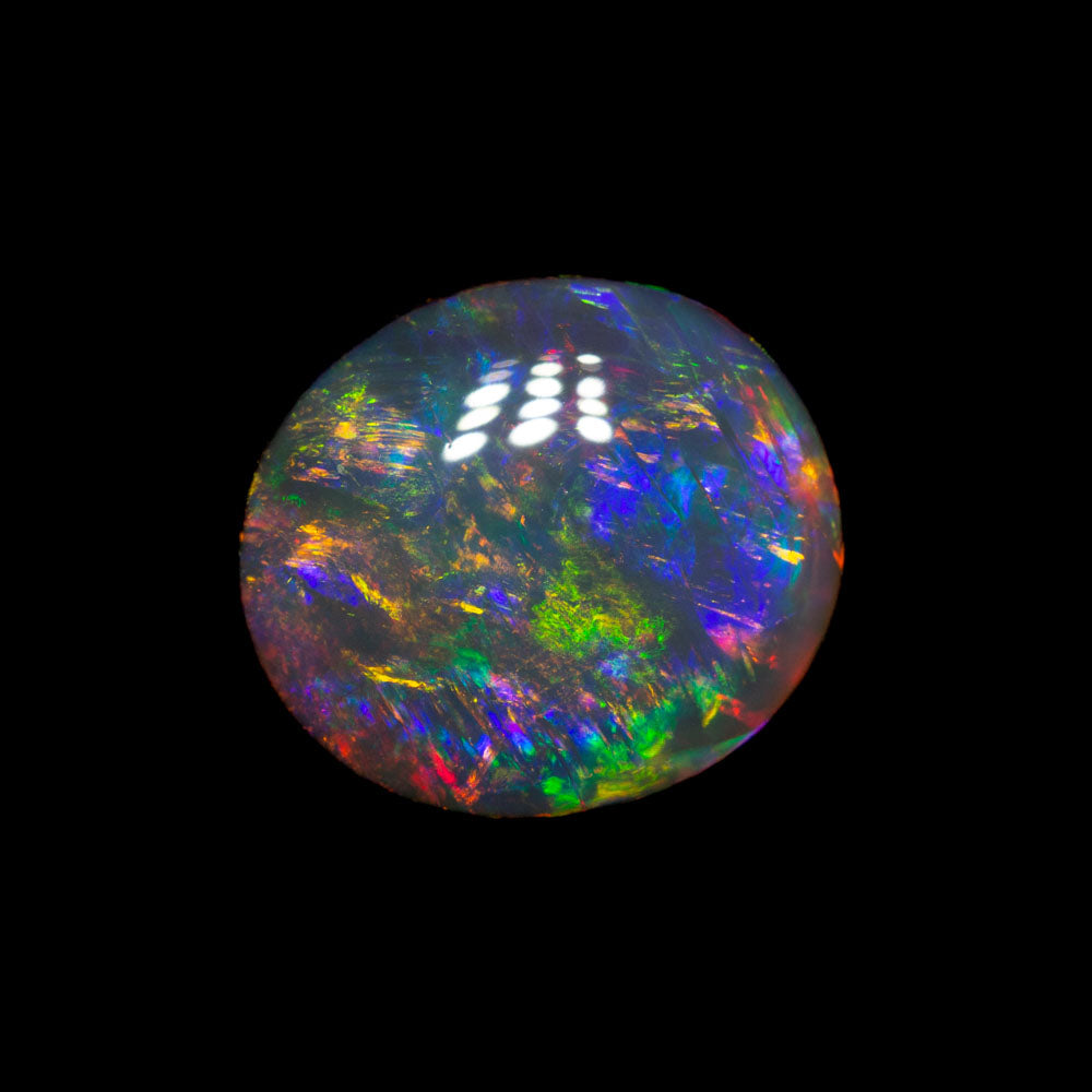 2.32 ct black opal 9.6x8.5x4.2mm