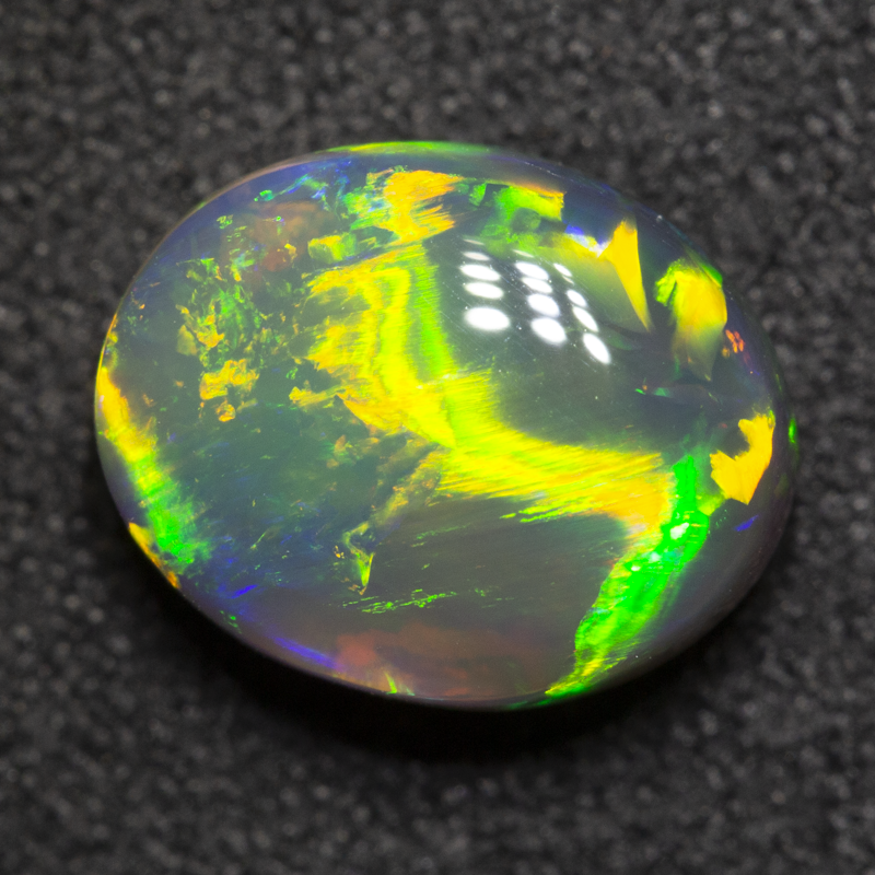 2.32 ct black crystal opal 10x7.9x4.9mm