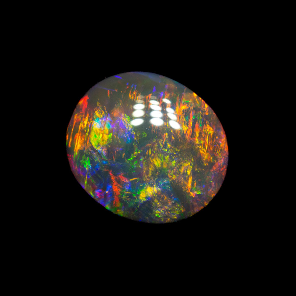 2.32 ct black opal 9.6x8.5x4.2mm