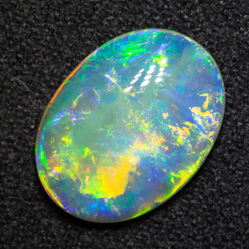 2.36 ct double sided gem crystal opal 12x8.5x3mm