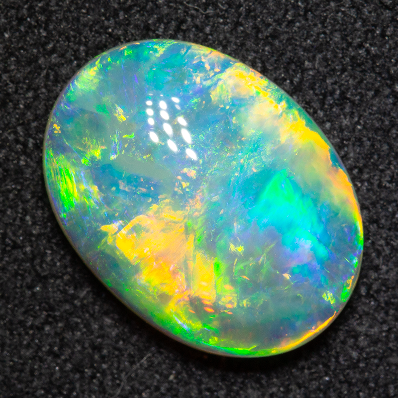 2.36 ct double sided gem crystal opal 12x8.5x3mm