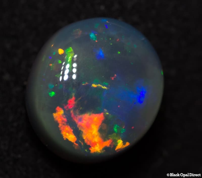 2.36ct semi black opal 9x8x5mm