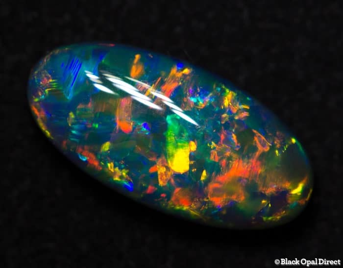 2.37ct gem black opal