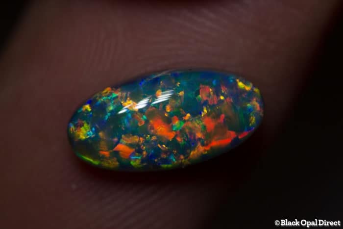 2.37 ct gem black opal 13x6x4mm