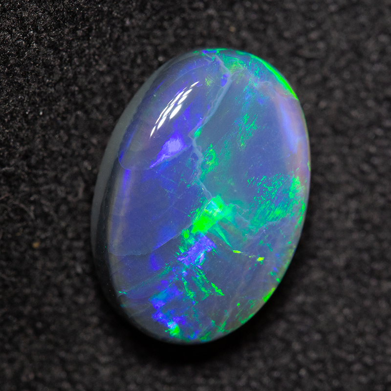2.38 ct black opal 10.5x7.4x4.5mm