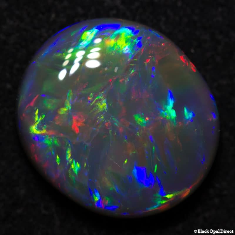 2.39 ct semi black opal gem 10x9x3mm