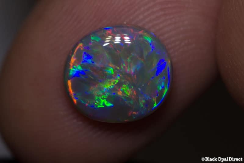2.39 ct semi black opal gem 10x9x3mm