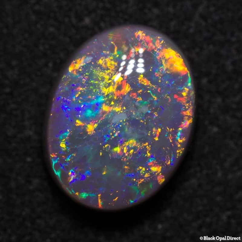 2.39 ct semi black opal 10x7.8x4.5mm