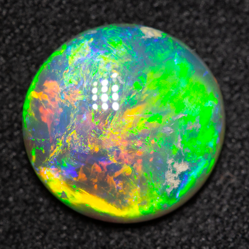 2.40 ct gem double-sided crystal opal 10x9.8x4.2mm