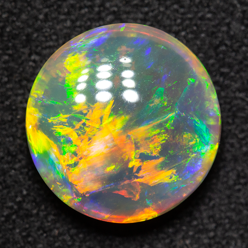 2.40 ct gem double-sided crystal opal 10x9.8x4.2mm