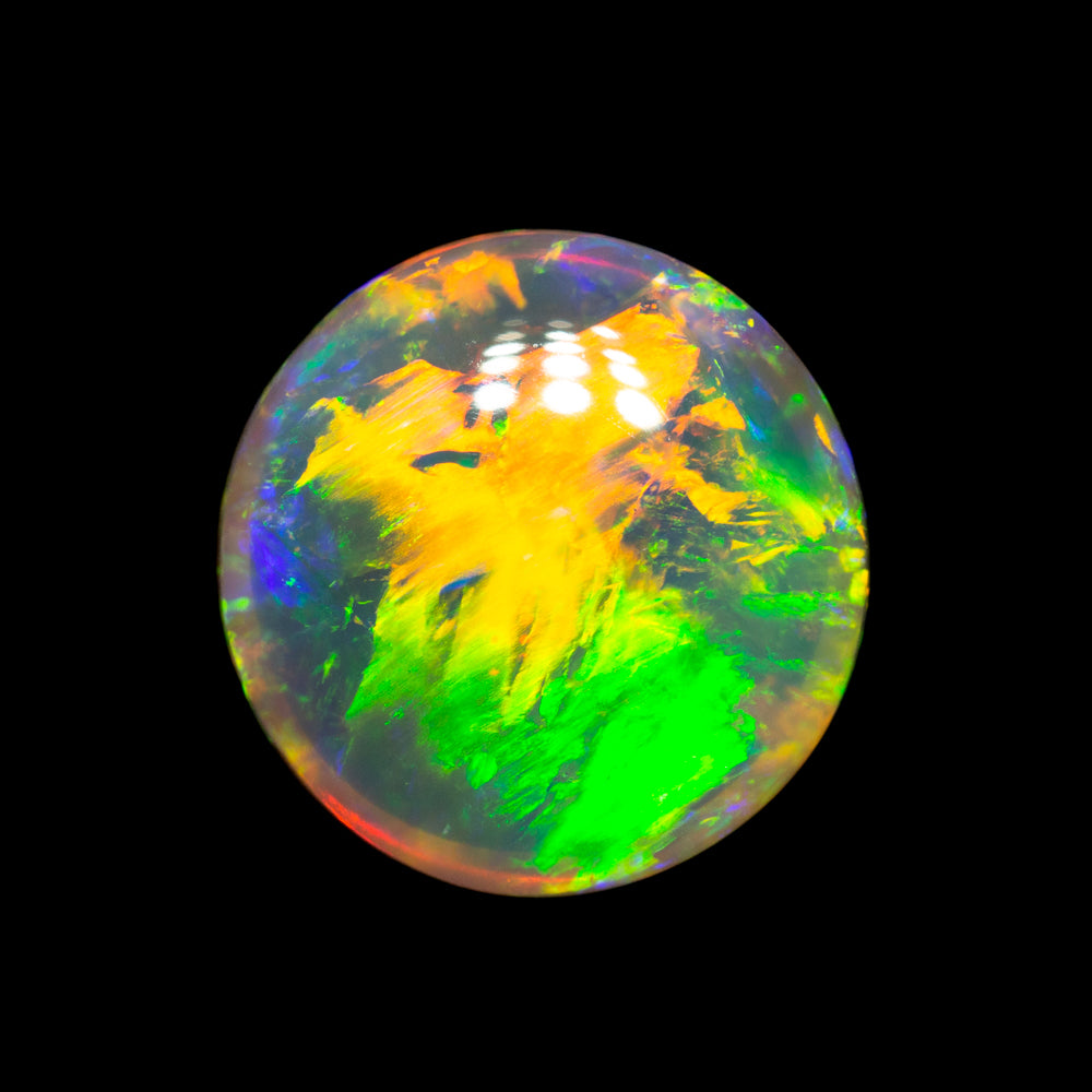 2.40 ct gem double-sided crystal opal 10x9.8x4.2mm