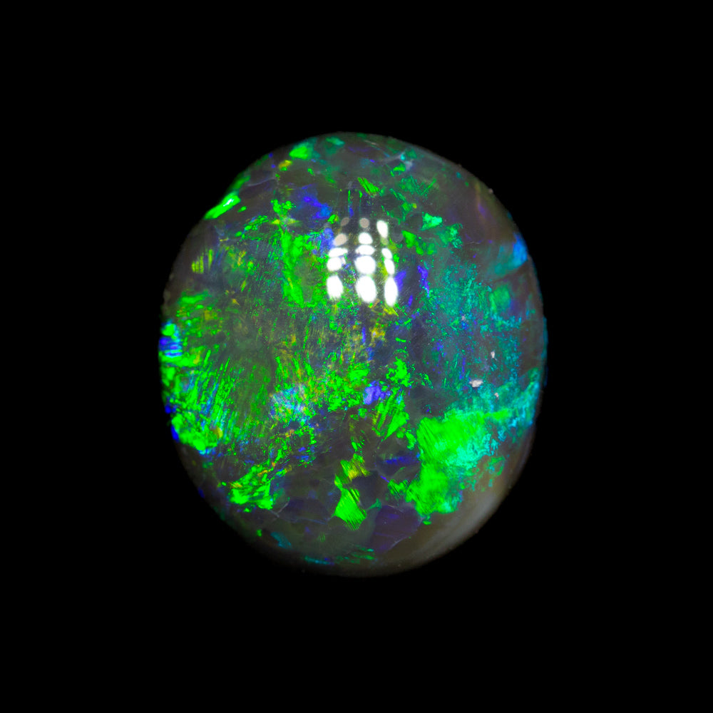 2.40 ct black opal 10.6x9.2x3.8mm