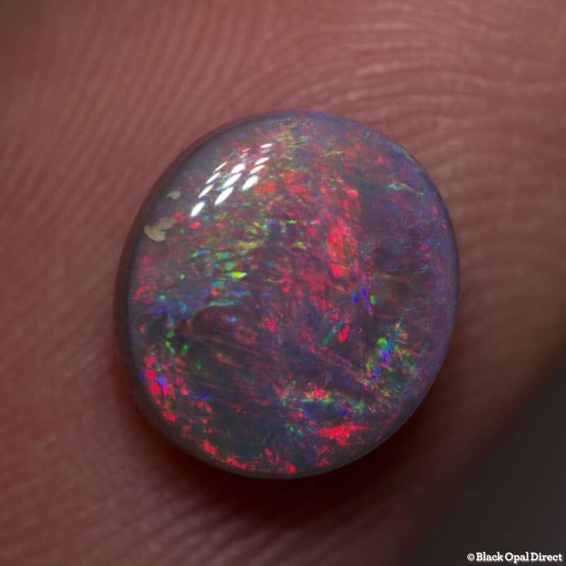 2.40 ct semi black opal 9x8.5x4.5,,