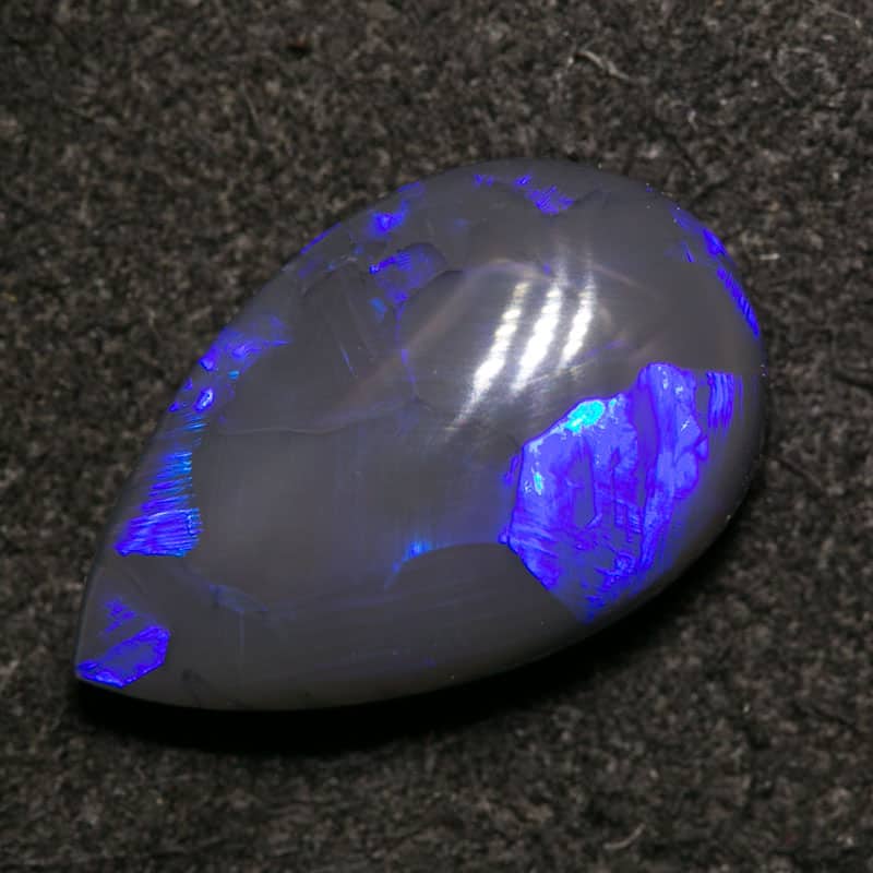 2.45 ct black opal 13x8x4mm