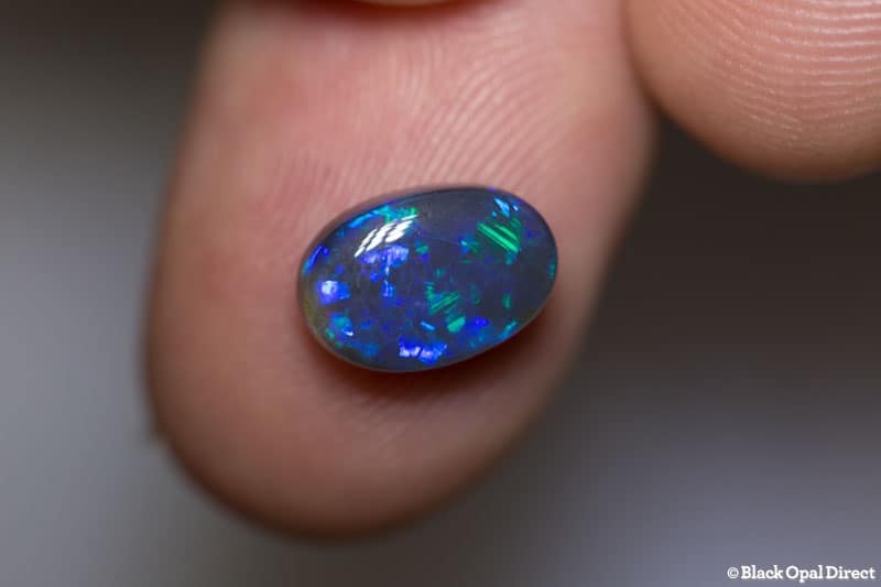 2.45 ct black opal 11x7x4.5mm