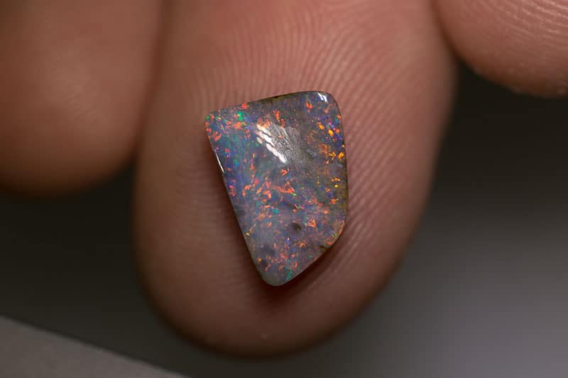 2.46 ct boulder opal 12x8x3mm