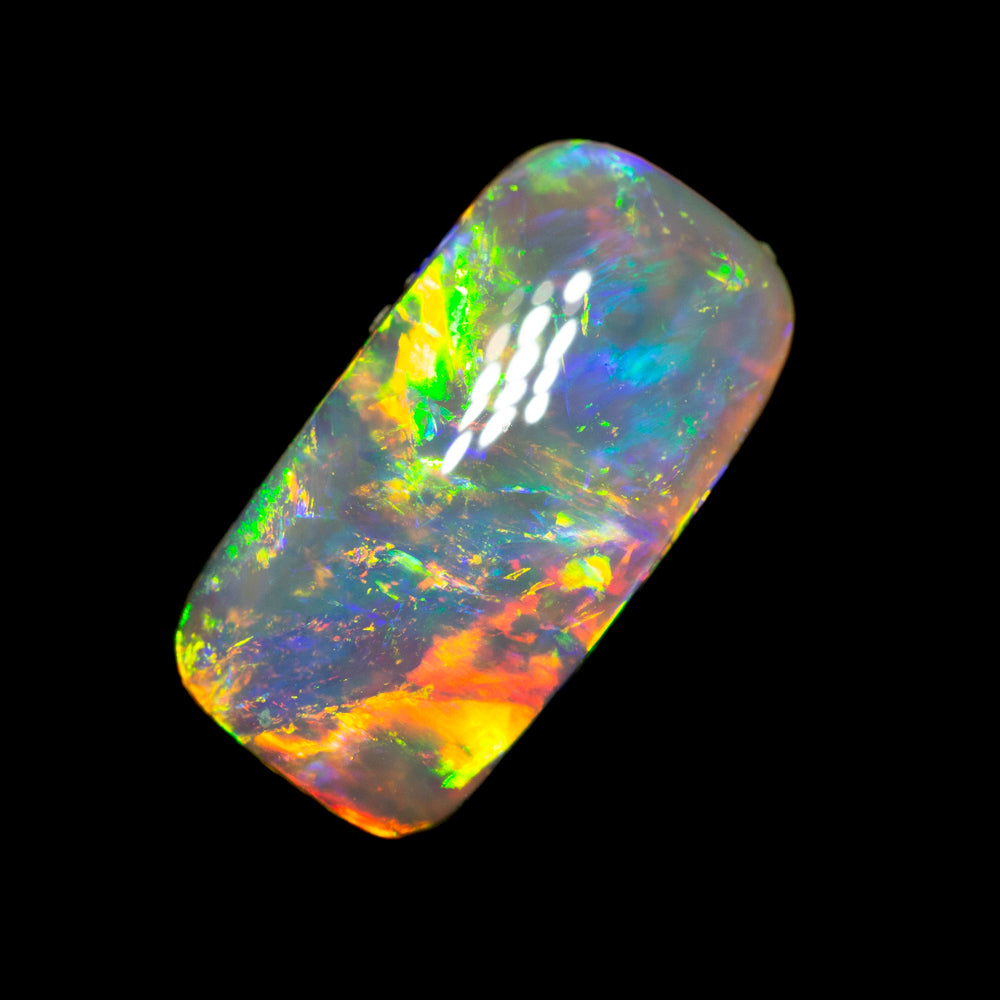 2.47 ct gem black crystal opal 12x6.2x4.2mm