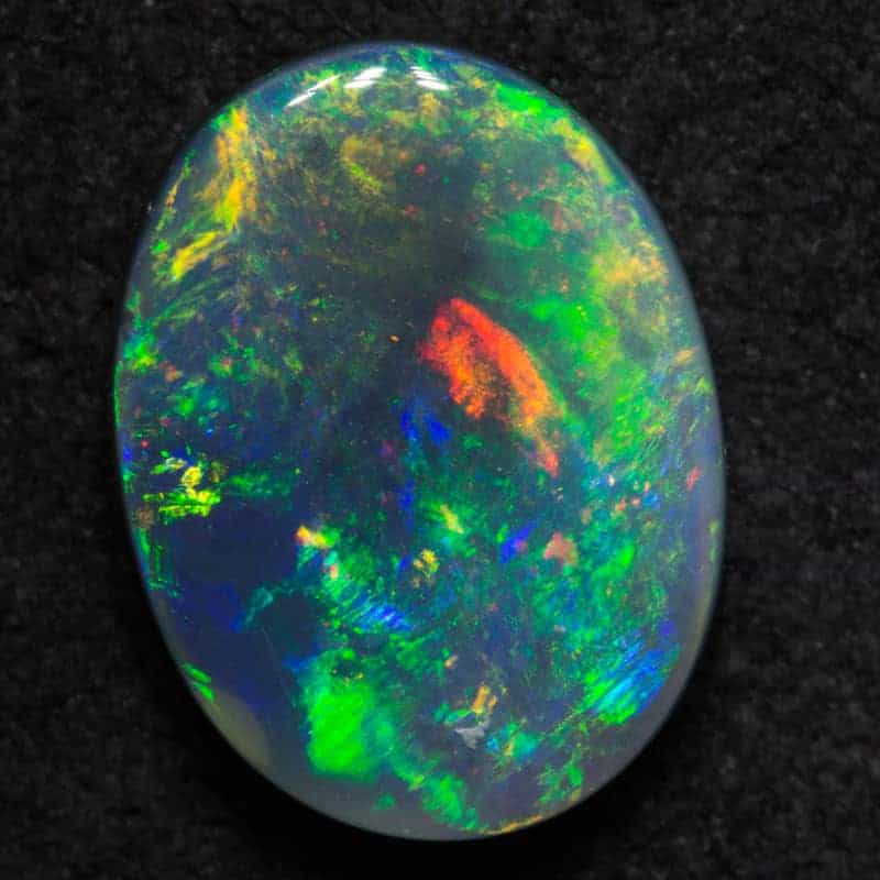 2.55 ct black opal 11.3x8.5x4mm
