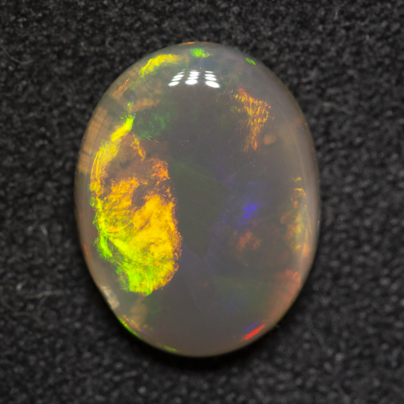 2.57 ct black crystal opal 11.3x8.9x4.1mm