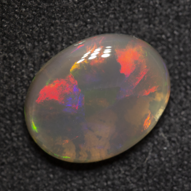 2.57 ct black crystal opal 11.3x8.9x4.1mm