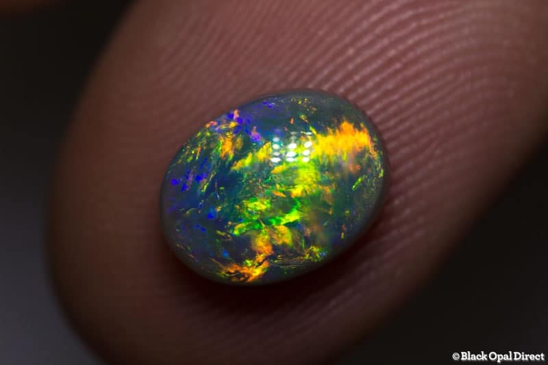 2.60 ct semi black opal gem 10x8x5mm