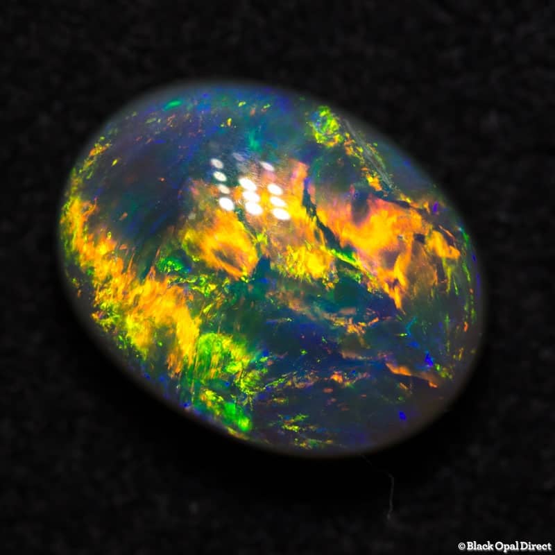 2.60 ct semi black opal gem 10x8x5mm