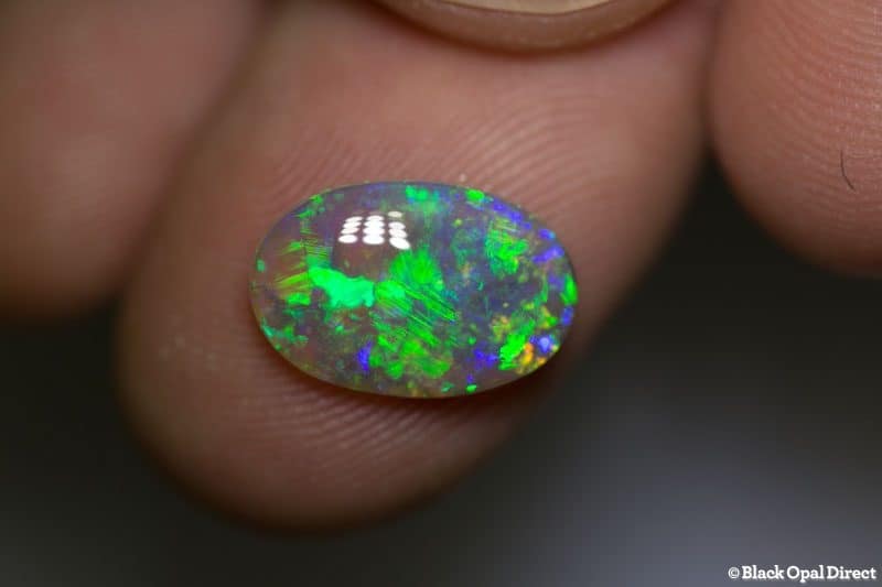 2.61 ct dark crystal opal 13.5x9x3mm