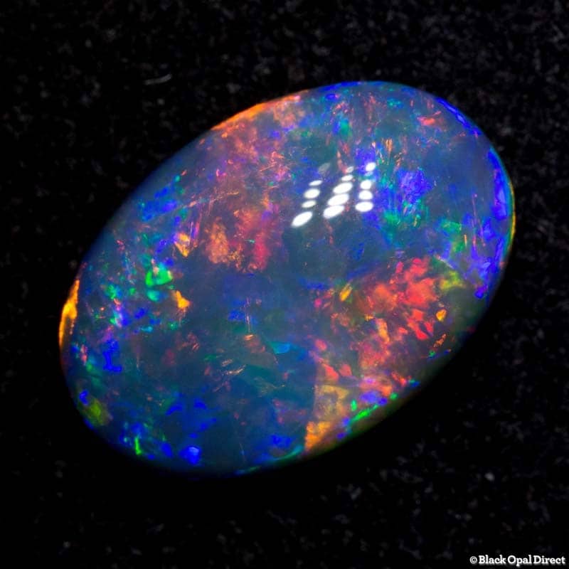 2.66 ct black opal gem 12.5x8.5x4mm