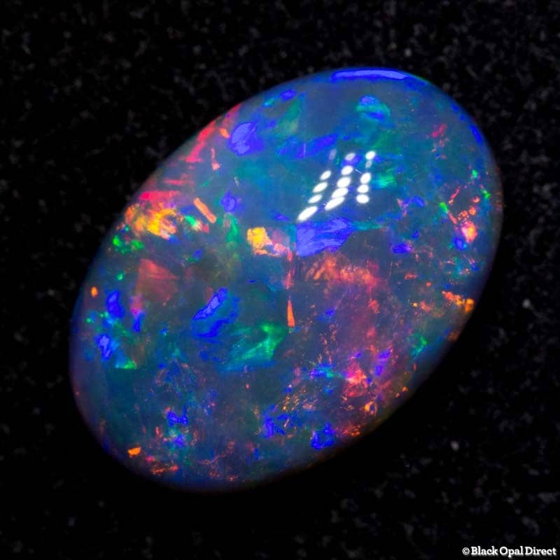 2.66 ct black opal gem 12.5x8.5x4mm