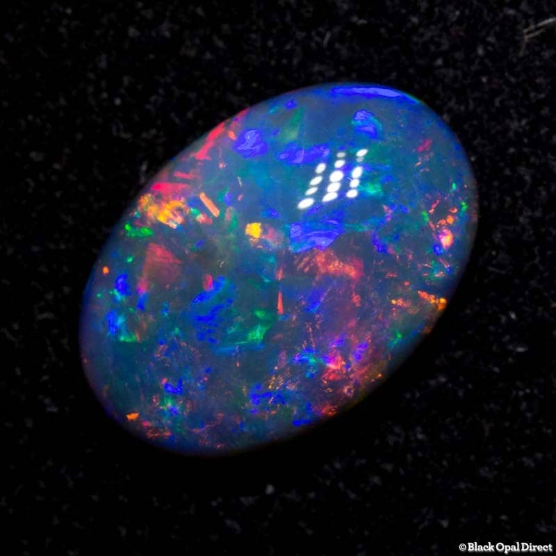 2.66 ct black opal gem 12.5x8.5x4mm