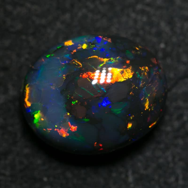 2.68 ct gem black opal 10x8x5mm