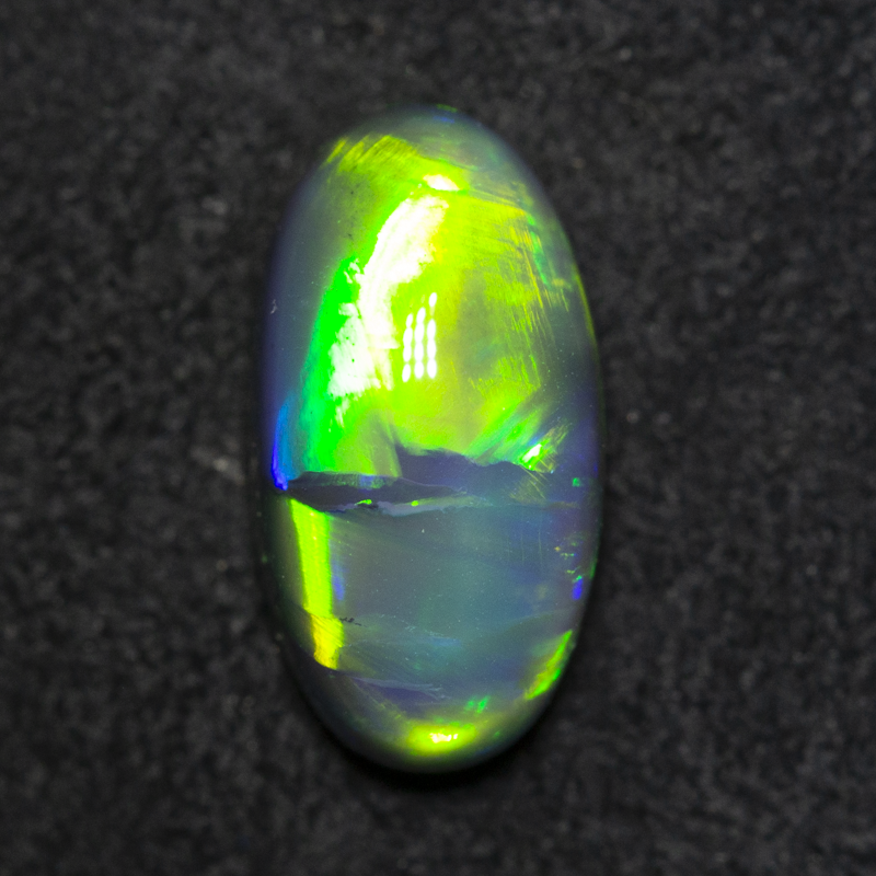 2.69 ct gem black opal 12.7x6.7x4.9mm