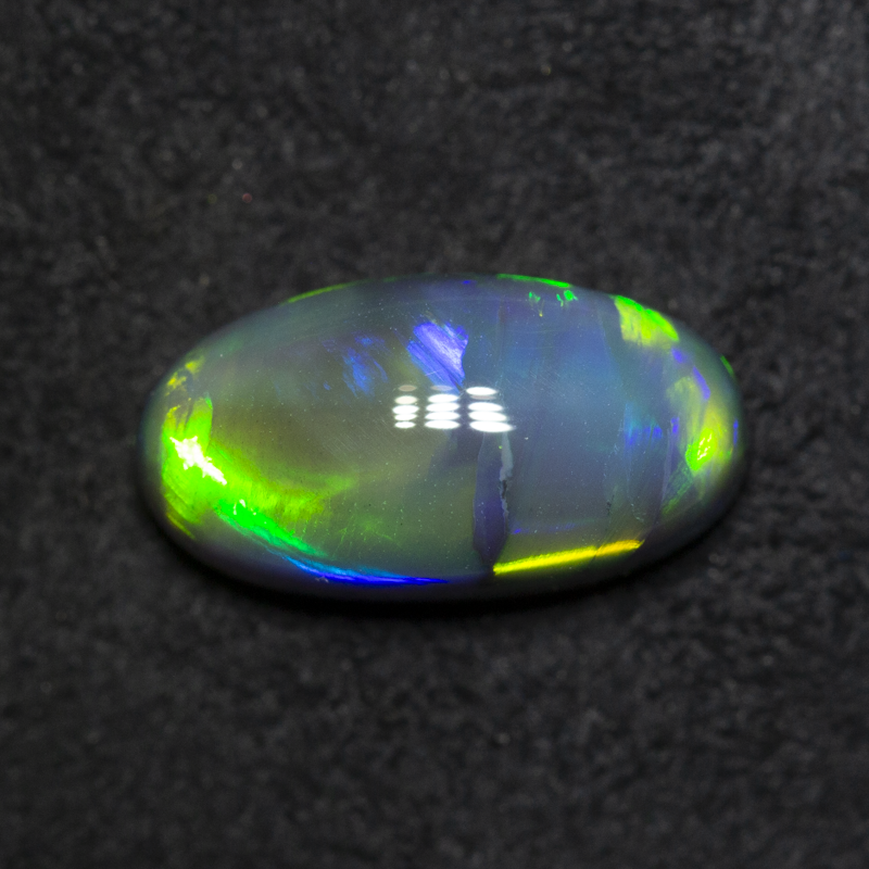 2.69 ct gem black opal 12.7x6.7x4.9mm