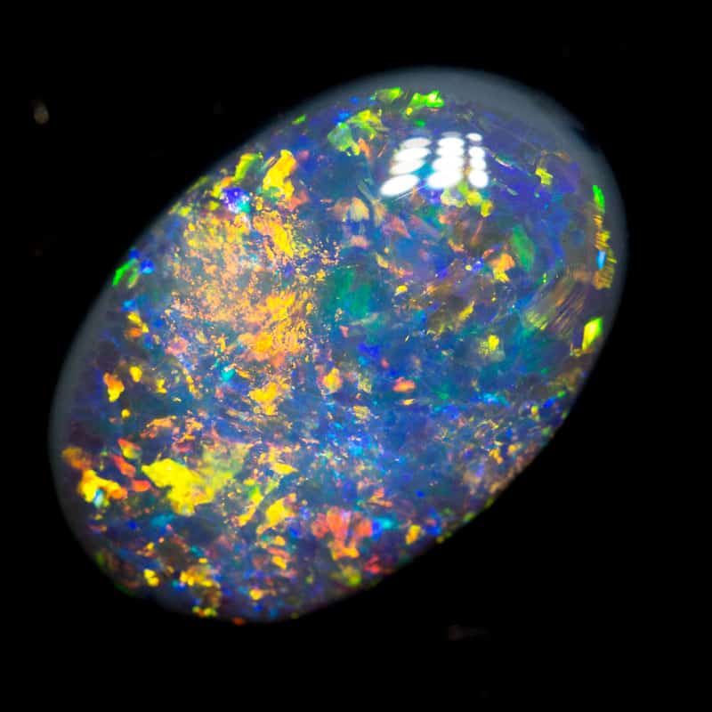2.72 ct black opal 12x8.2x4.4mm