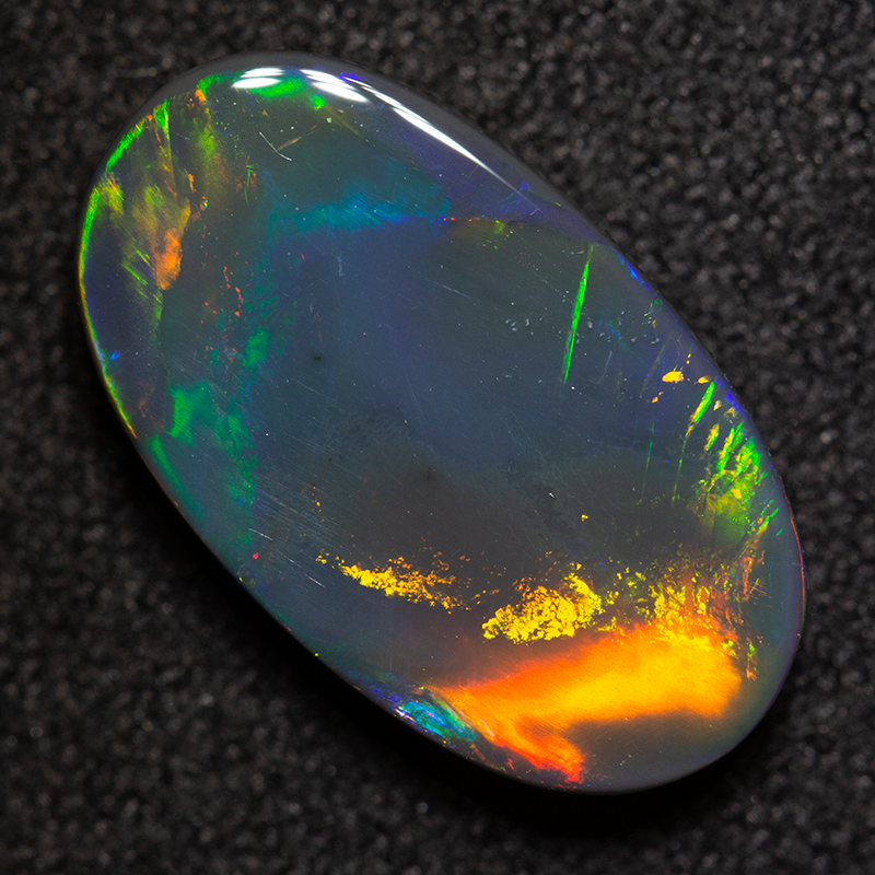 2.74 ct black opal 14.6x8.5x3.3mm