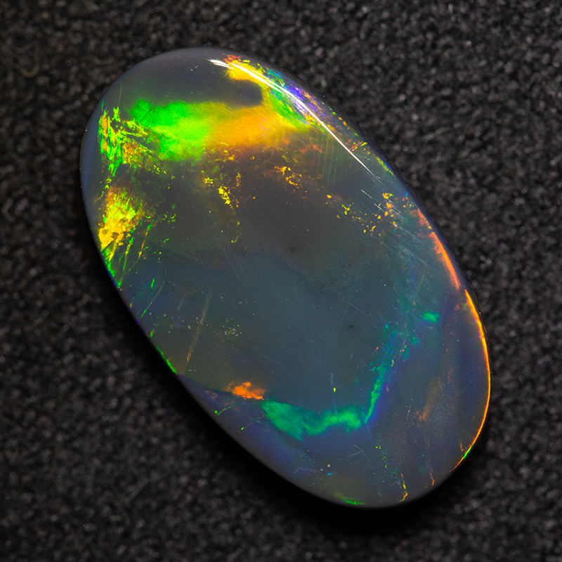 2.74 ct black opal 14.6x8.5x3.3mm
