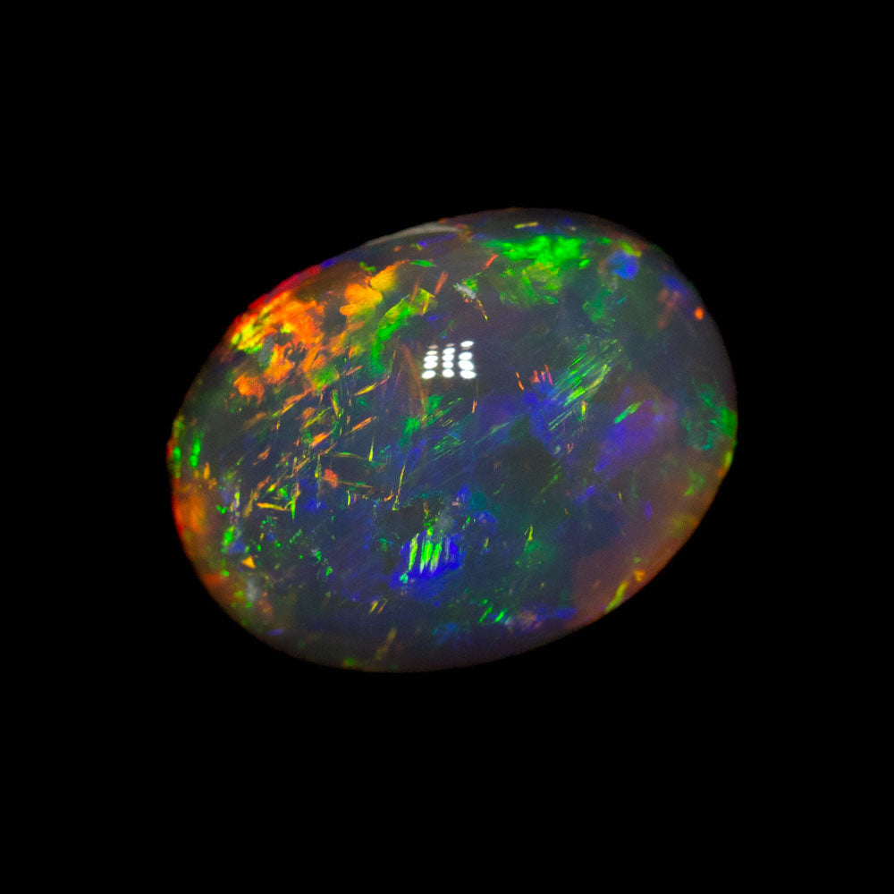 2.80 ct black crystal opal 10.8x8.1x5mm