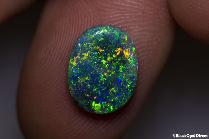 2.80 ct black opal 12x9.5x3mm