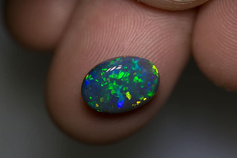2.80 ct black opal 12x8.5x4mm