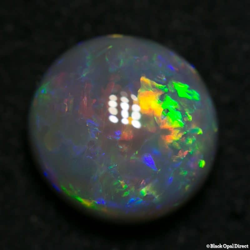 2.80 ct dark opal 9mm round x5mm thick