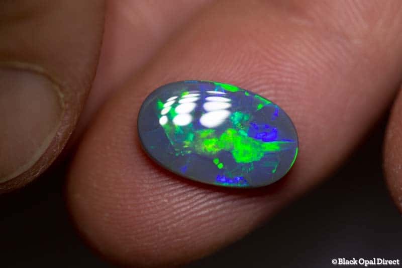 2.83 ct black opal 14x9x3mm