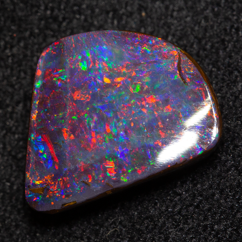 2.84 ct boulder opal 10x10x3.7mm