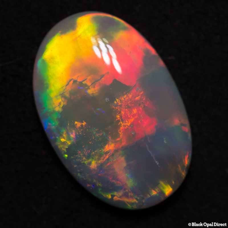 2.85 ct white opal 14.5x10x3mm