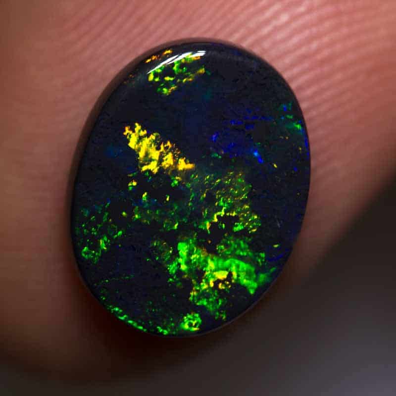 2.86 ct black opal 13x10x3mm