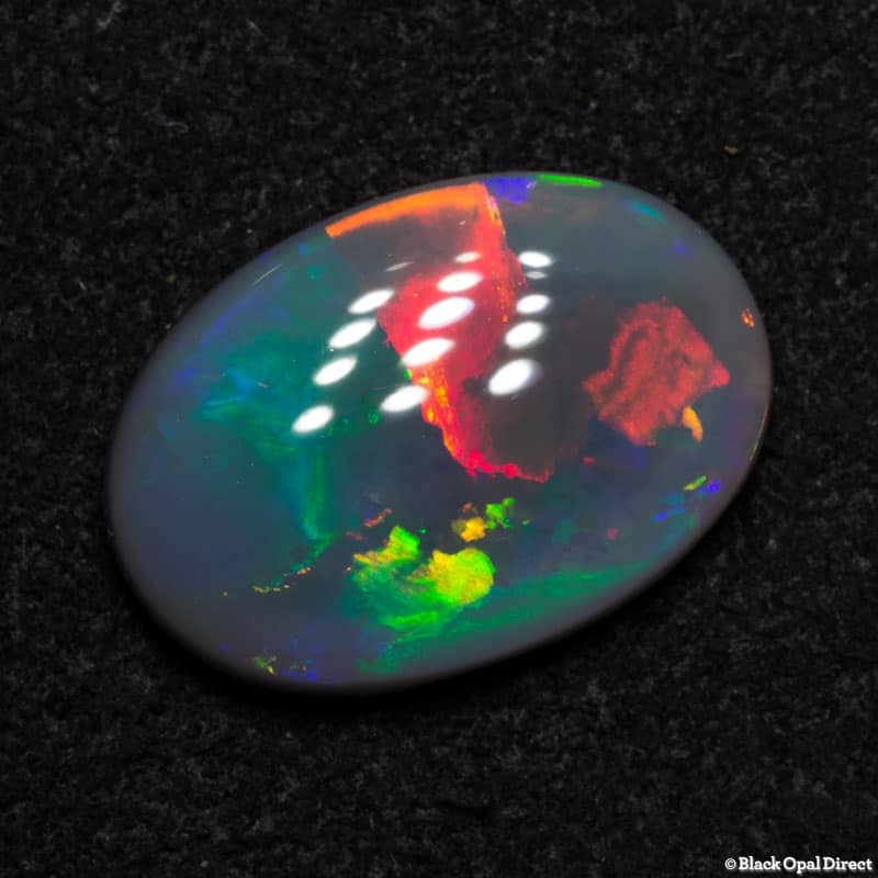 2.90 ct black opal 14x10x3.5mm