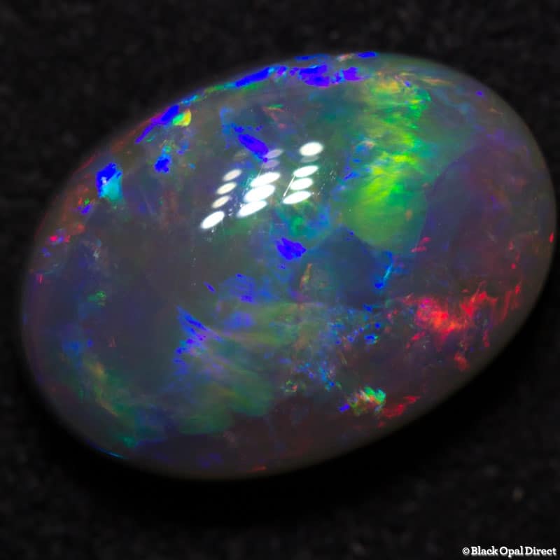2.91 ct gem black opal 11.5x8x5mm