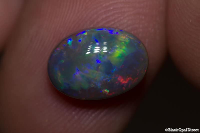 2.91 ct gem black opal 11.5x8x5mm