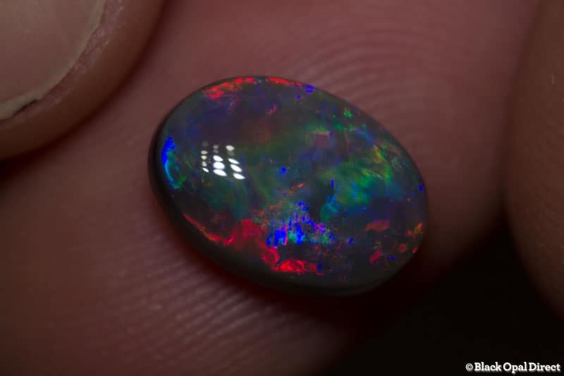 2.91 ct gem black opal 11.5x8x5mm