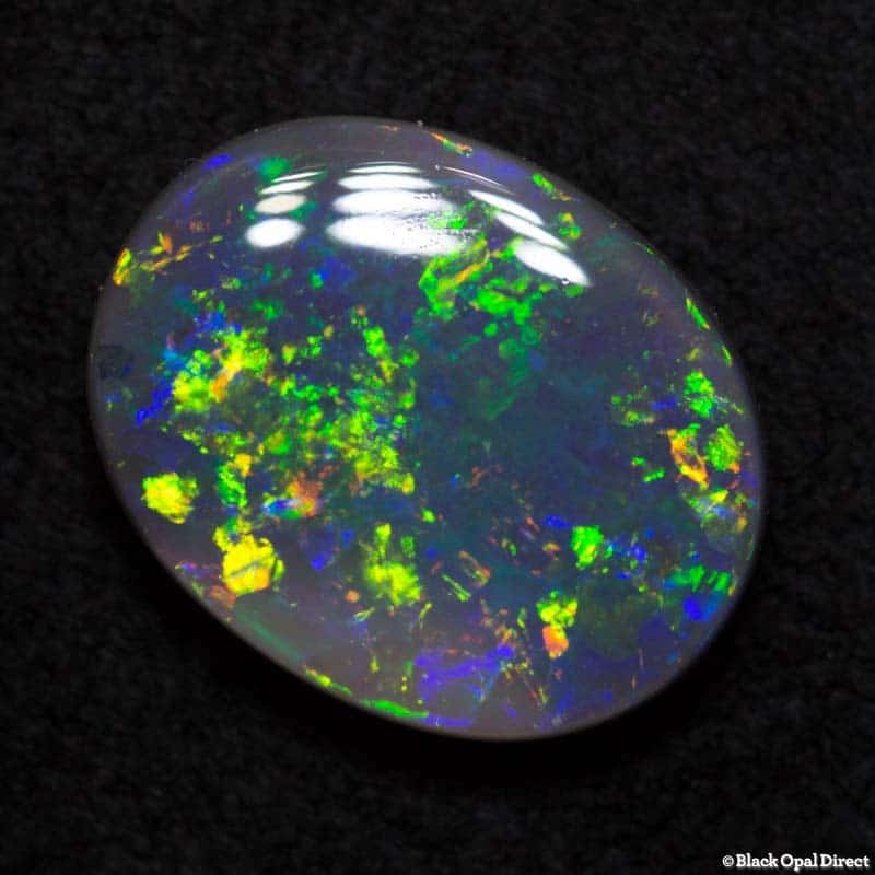 2.96ct semi black opal